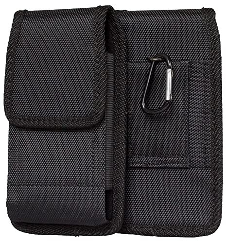AQ Mobile Custodia Verticale con Passante per Cintura, Taglia M, Dimensione interiore 14 x 6.8 x 1.1 cm, Tessuto, per Cellulare/Smartphone