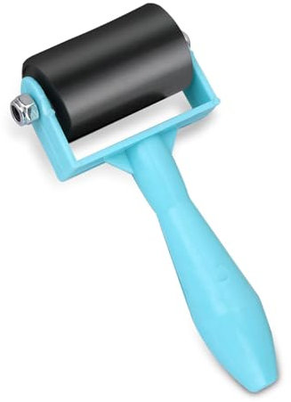 1 Packung Gummirollen-Brayer, Andrückrolle Gummiwalze Walze Linoldruck Set Stick It Roller, Pinsel Gummi-Brayer-Walze, Rückroller Für Linoldruck, Stempeln, Drucken, Tapeten Und Kunsthandwerk 3,5 Cm