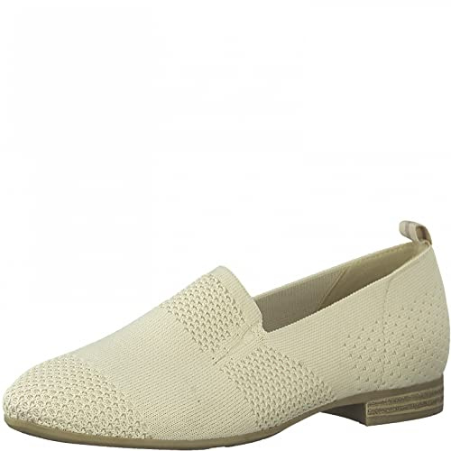Jana Damen Slipper mit Strukturmuster Vegan, Beige 1 (Beige), 37 EU