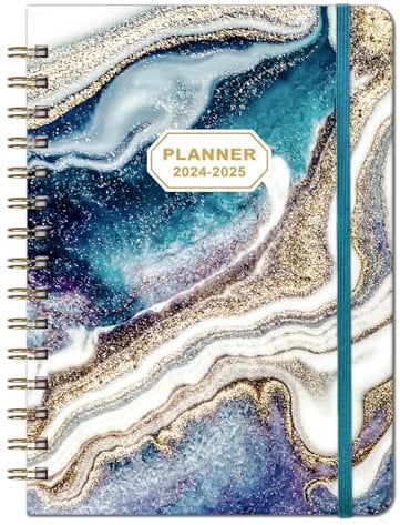 Planer 2024 - Planer 2024 Wochen- und Monatsplaner 2024 Kalender Planer von Jan 2024 bis Dezember 2024, Planer 2024 mit Innentasche, Registerkarten