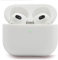 Mocarheri Kompatibel mit AirPods 3 Generation Hülle 2021, Ultra-dünnes, Silikon Stoßfeste Weiches Schutzhülle für AirPods 3, Voller Schutz für AirPods 3 Case Cover, Front-LED Sichtbar, Weiß