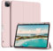 ZOYU Coque pour iPad Pro 11 avec Porte-Stylo 2022/2021/2020, Prend en Charge la Recharge du Pencil 2, Smart Folio Stand Housse pour iPad Pro 11 Pouces, Auto Sleep/Wake, Rose