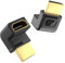 Adattatore HDMI 2.1, Estensore placcato oro a 90 e 270 gradi con 8K@60Hz 4K@120Hz 144Hz, HDR, eARC per Compatibile con PS5, Xbox, Laptop, Proiettore, Monitor, Samsung LG Hisense TV, Soundbar