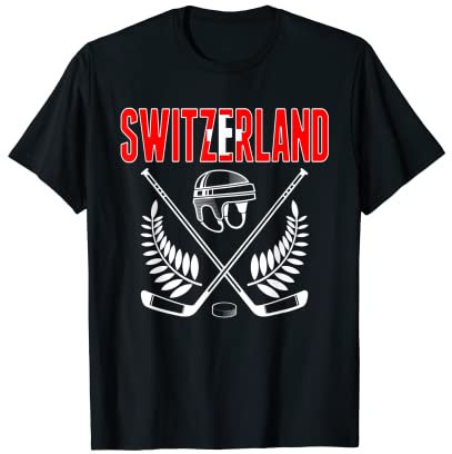 Schweiz Eishockey Fans Trikot Support Swiss Hockey Team T-Shirt