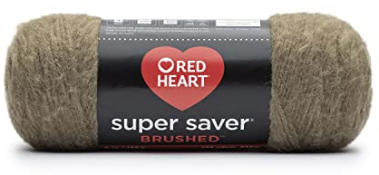 Red Heart Super Saver Brushed Yarn-Khaki