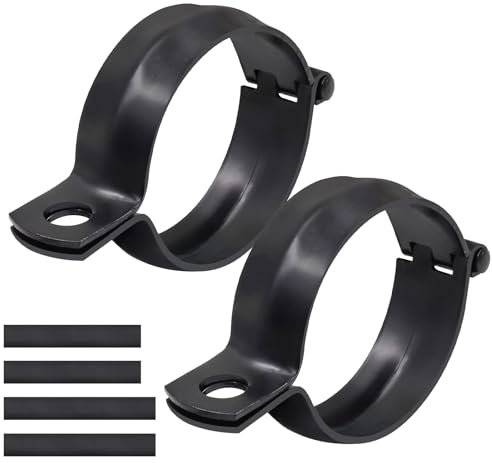 Motorcycle Spotlights Mounting Brackets Fork Indicator Mounts 2Pcs 42-51mm Tube Clamp Mounts Extension Holder, Front Shock Absorber Bracket for Led Fog Work Light Bar Turn Signals Black Middle