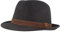 Breiter Trilby Knautschbar Filzhut schmale Krempe Wollfilz blau M 56-57