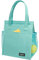 Fmeida Lunch Bag Small Insulated Lunch Bags for Women Men Thermal Lunch Bag with Bottle Holder, Portable Cool Tote Bag Adult Kids Lunch Box for School Work - Light Bluish Green