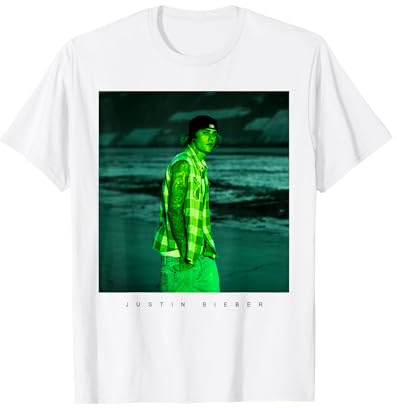 Offizielles Justin Bieber Justice Foto weiß T-Shirt