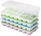 Ram® 4 X Pack Silicone Ice Cube Tray Set of 4 Ice Moulds Freezer Stackable Non Spill Ice Cube Tray Dishwasher Safe BPA Free