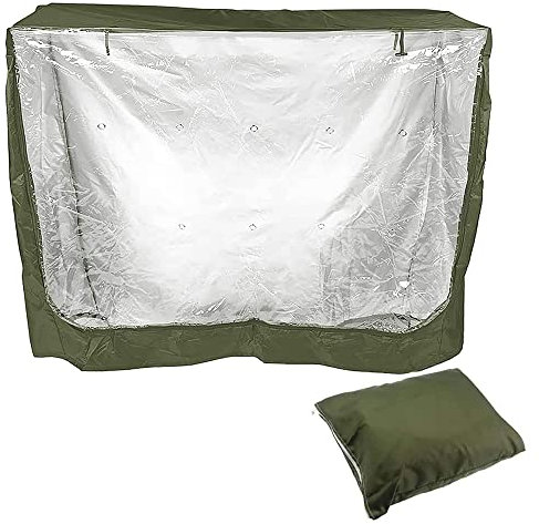 TopHomer Kaninchenstall Abdeckung 121,9 cm Universelle Doppeldecker Stallabdeckung für Meerschweinchen Kaninchenställe Staubdicht Winddicht Wasserdicht Grün
