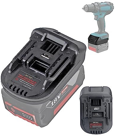 TPDL BS18MT Akku Adapter für Bosch Professional 18V System GBA Akku, Adapter Konverter für Ma-Kita 18V Lithium Batteriewerkzeug, Ersatz für BL1850 BL1840 BL1830 Werkzeug