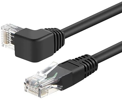 YSJJZRL Cat6 Ethernet Cable Up/Down/Left/Right 90 Degree RJ45 Cat 6 Internet Cable for Laptop Router etc (1.5M,Up)