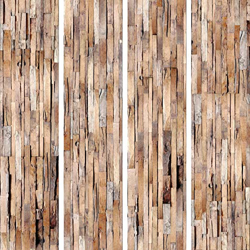 murando PREMIUM PURO Tapete Realistische Holzoptik Tapete ohne Rapport und Versatz 10m Vlies Tapetenrolle Wandtapete modern design Fototapete Holz f-A-0205-j-c