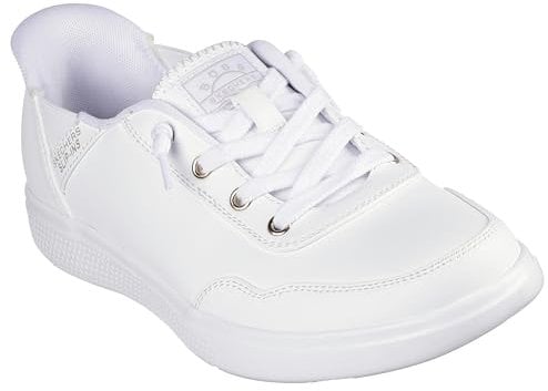Skechers Damen Hands Free Slip-Ins Bobs Skipper-Keep It Classic Sneaker, Weiss/opulenter Garten, 39.5 EU
