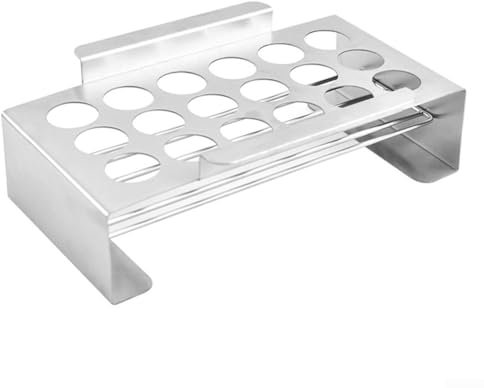 Estante de chile a la parrilla, utensilio de cocina multifuncional para varios alimentos de acero inoxidable para asador de chile y pimienta
