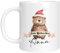 TassenTicker TASSENTICKER - Tasse zu Weihnachten - Weihnachtstasse - Personalisiert mit Namen - Kaffeetasse für jungen und Mädchen - Frohe Weihnachten - Weihnachts-Deko (Bär)