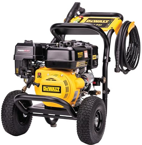 DeWalt DXPW3400PRNB-S PressuReady 3400 PSI Gas Pressure Washer with Quick Start Technology, 2.5 GPM Axial Cam Pump, 208cc Engine, Cold Water, Includes 25-Ft Hose, Nozzles, Spray Gun & Wand (50-State)
