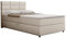 PANDA MÖBEL Boxspringbett Reve, 120x200 Polsterbett mit Bettkast und Topper - beige