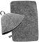 Didiseaon Coussin De Sauna Réutilisable En Feutre Gris Ensemble Pour Sauna Et Spa