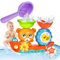 NMM Juguete de Baño para Bebé, Juego de Ducha Regalos Niños Piscina Bañera, Oso y Abeja Juguete Cascada con Cuchara de Agua, Juguetes BañEra para Bebes 1 2 3 4+ Años Regalo