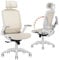 GABRYLLY Ergonomischer Bürostuhl, Hochlehner Bürostuhl mit Kopfstütze, klappbare Arme, 90-120° Neigungsverriegelung und breitem Kissen, 400 Pfund Mesh Stühle