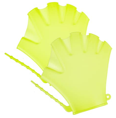 BCOATH 2stücke Junge Mädchen Schwimmhandschuhe Aus Weichem Silikon Schwimmhilfe Mit Flossen-Design Atmungsaktiv Und Hautfreundlich Verstellbar Für Jungen Und Mädchen Für Schwimmtraining i