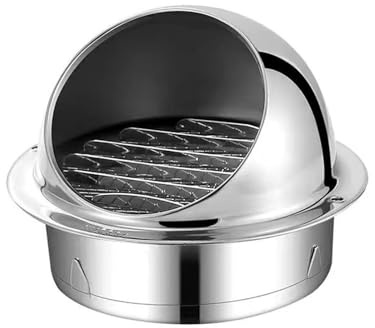 304 Edelstahl Außenwand Abdeckung Dunstabzugshaube Dunstabzugshaube PVC Rohr Dunstabzugshaube Outdoor Regen Kappe Vent(200mm(8inch))