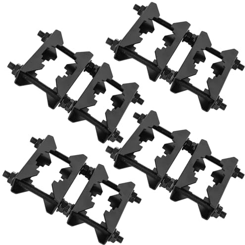 Antenna Mast Clamp 2 inch Pole to Pole Mounting Kits Heavy Duty Mast to Mast Bracket (4 Pack, L)