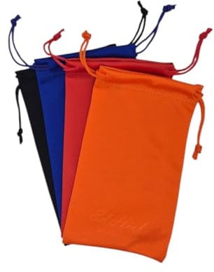 Ed Hicks 4 pcs Drawstring Microfiber Soft Eyeglasses Storage Pouch Case Bag - 170mm* 100mm - 4 color