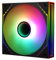 TR-TL-M12-S CPU Case Fan, 120mm Fan with ARGB Mirror Light Effect, 4pin PWM Silent Computer Cooler ARGB Fan, for Case CPU Liquid Cooler and CPU Air Cooler, Quiet CPU PC ARGB Fan(Black)