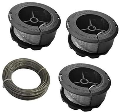 XYWOPO Line String Trimmer Spool, for Bosch, F016800570 Replacement Trimmer Spool Garden Grass Trimmer Line 1.6mm 6m, for Bosch, GrassCut Grass Trimmer (3 Spool+1 Line) Lawn Mower Spool