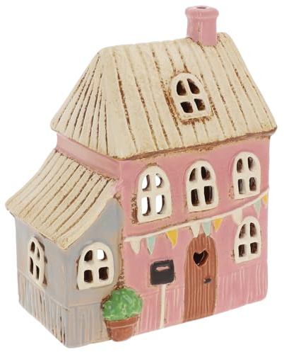 Shudehill Giftware Village Pottery Garden House Tealight Collection - Pebble, Thatch, Slate and more Designs! (Mail Box House)