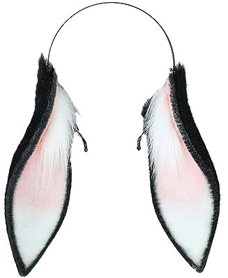 Pjeghbvop Hare Ear Stirnband Süße Mädchen Accessoires Cosplay Ohrs Fursuit Maskerade Halloween Cosplay Party