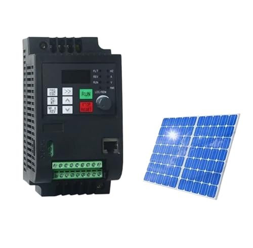 NIWPPKIMX Onduleur de fréquence Solaire 220V/380V 2.2KW/4KW/5.5/7.5/11KW 50Hz/60Hz VFD Variateur de fréquence for Moteur triphasé(0.75kw 1HP,Three Phase 380V)