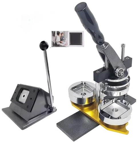SULQING Magnet Maker, Fridge Magnet Maker 50x50,Kühlschrankmagnet-Button, Buttons Selber Machen Quadratische Fotomagnet-Maker-Maschine, Kühlschrankmagnet-abzeichenmaschine, Kühlschrankmagnet-Button