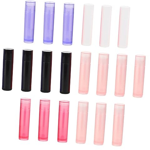 VICASKY 4 Sätze Leere Lippenbalsam Tuben Nachfüllbare Lip Gloss Behälter Für Diy Lippenpflege Für Lippencreme Und Lippenstift Kompakt Und Tragbar Bunten Farben 40 Stück * 4