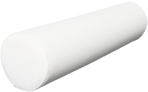 UWOBTN Nackenrolle & Rollenkissen 40/60/70/50/90cm - Weich Zylindrisches Multifunktionskissen für Nacken, Rücken, Knie - Abnehmbarer Bezug, für Bett, Sofa, Reise(Weiß,20x70cm/8x27in)