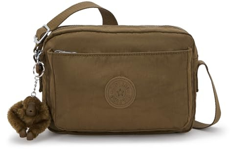 Kipling ABANU M Mittelgroße Umhängetasche, Smooth Khaki (Khaki)