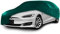Cosmos - Indoor Car Cover compatible with main Large Saloon models, Elastic, Breathable and Dustproof Fabric, Soft Lining, Snug Fit, Green