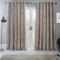 Sienna 2 Panel Crushed Velvet Curtain Eyelet Ring Top Pair of Fully Lined Curtains, Soft Luxury Light Blocking Curtains for Bedroom Living Room 46 x 72, Natural Gold