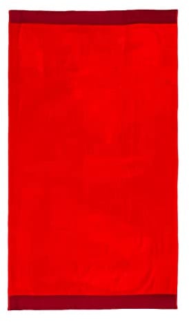 Montse Interiors, S.L. Toalla Playa o Piscina Lisa Roja Algodón Egipcio 100% (Basic Roja, 90x170)