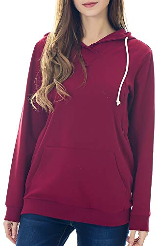 Smallshow Maternity Nursing Hoodies Women’s Long Sleeve Breastfeeding Sweatshirt