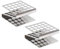 ULAB Stainless Steel Test Tube Racks, Suitable for Tubes of Dia. ≤16mm, Z Shape, 25 Holes, 5×5, Pack of 2, UTR1007