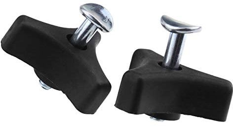 YINETTECH 2 Stücke 8mm Rasenmäher Dreieck Griff Bar Knob Muttern und Schrauben Bolzen Kit Werkzeug für Rasenmäher Maschine