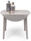 Homely | Mesa de Comedor o Cocina Extensible Redonda Dallas | Mesa Auxiliar | Diseño Sencillo y Moderno | Tres Tamaños Adaptables | Madera Lacada Color Gris | 90 cm de Diámetro 17,5/55/17,5 cm