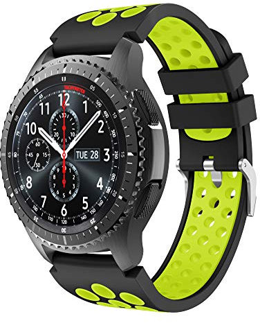 Syxinn Compatibile con 22 mm Cinturino Galaxy Watch 46 mm/Gear S3 Frontier/Classic/Samsung Galaxy Watch 3 45 mm Braccialetti Sport Band per Huawei Watch GT 2 46 mm/GT 3 46 mm/Moto 360 2nd Gen 46 mm