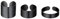 Richsteel Bandring Set Einstellbarer Offener Glatt Bandring in 5mm 10mm 17mm Breit schwarz Partnerring