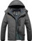 GEMYSE Herren Wasserdichte Berg-Skijacke Winddichte Fleece Outdoor-Winterjacke mit Kapuze (Eisen Grau 08,L)