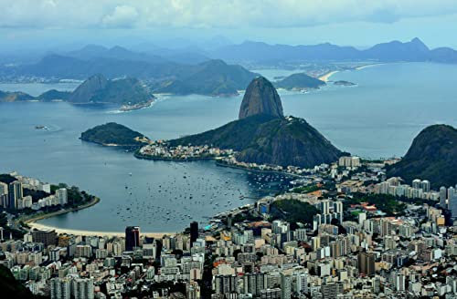 HANSEPUZZLE 107664 - Rio de Janeiro Puzzle 500 Teile | Orte Puzzle mit hochwertiger Puzzle Aufbewahrung: Kartonbox und wiederverschließbarem Beutel | Puzzle-Maße: 46 x 30 cm